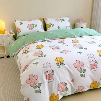 芃成 2023新款全棉13070单被套 时尚小兔
