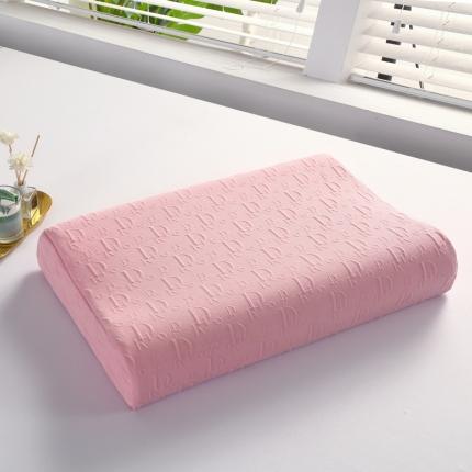 佳梦达 2023新款全棉空气层记忆棉乳胶枕头枕芯（系列一）-乳胶枕 按摩颗粒款40*60cm/只粉色（含内外套）