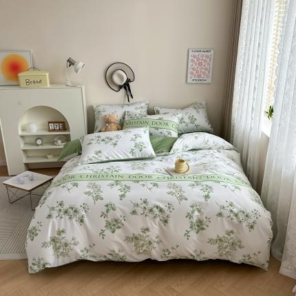 91家纺网 家纺一手货源 找家纺 （总）惠居家 2023新款13372全棉小清新三件套四件套