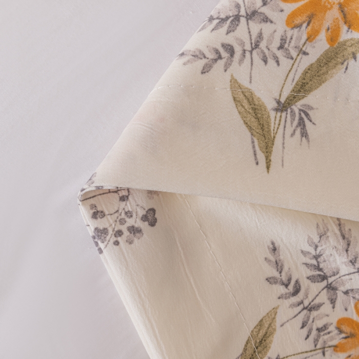 91家纺网 家纺一手货源 找家纺 梦舒羽 2025新款水洗棉麻单人枕头套亲肤双人枕套 花海