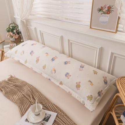 91家纺网 家纺一手货源 找家纺 梦舒羽 2025新款水洗棉麻单人枕头套亲肤双人枕套 童话乐园