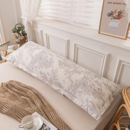 91家纺网 家纺一手货源 找家纺 梦舒羽 2025新款水洗棉麻单人枕头套亲肤双人枕套 逐风