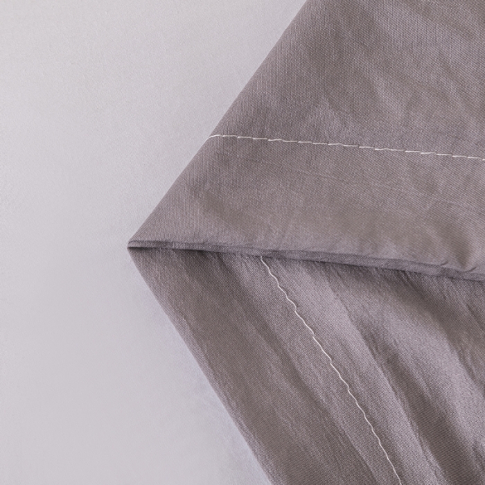 91家纺网 家纺一手货源 找家纺 梦舒羽 2025新款水洗棉麻单人枕头套亲肤双人枕套 月灰