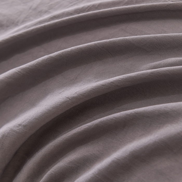 91家纺网 家纺一手货源 找家纺 梦舒羽 2025新款水洗棉麻单人枕头套亲肤双人枕套 月灰