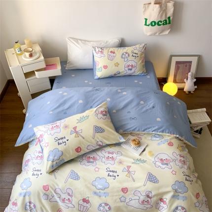 91家纺网 家纺一手货源 找家纺 （总）桃喜 2024新款全棉卡通四件套（二）