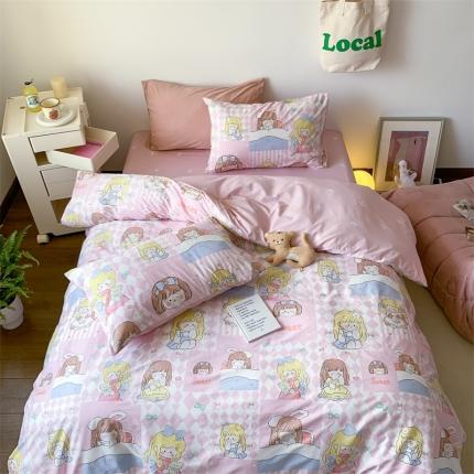 91家纺网 家纺一手货源 找家纺 （总）桃喜 2024新款全棉卡通四件套（二）