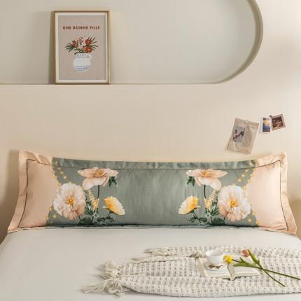 91家纺网 家纺一手货源 找家纺 （总）久云居 2024新款冰丝大版数码印花枕套工艺冰丝枕套