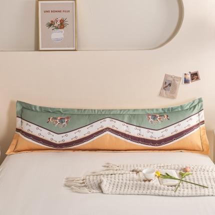 91家纺网 家纺一手货源 找家纺 久云居 2024新款冰丝大版数码印花枕套工艺冰丝枕套 爱马仕