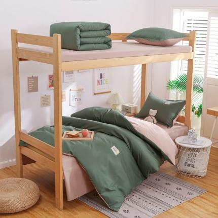 91家纺网 家纺一手货源 找家纺 （总）棉造2024新款13372纯棉学生宿舍上下床套件全棉三件套六件套