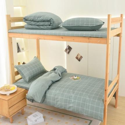 91家纺网 家纺一手货源 找家纺 （总）棉造2024新款13372纯棉学生宿舍上下床套件全棉三件套六件套