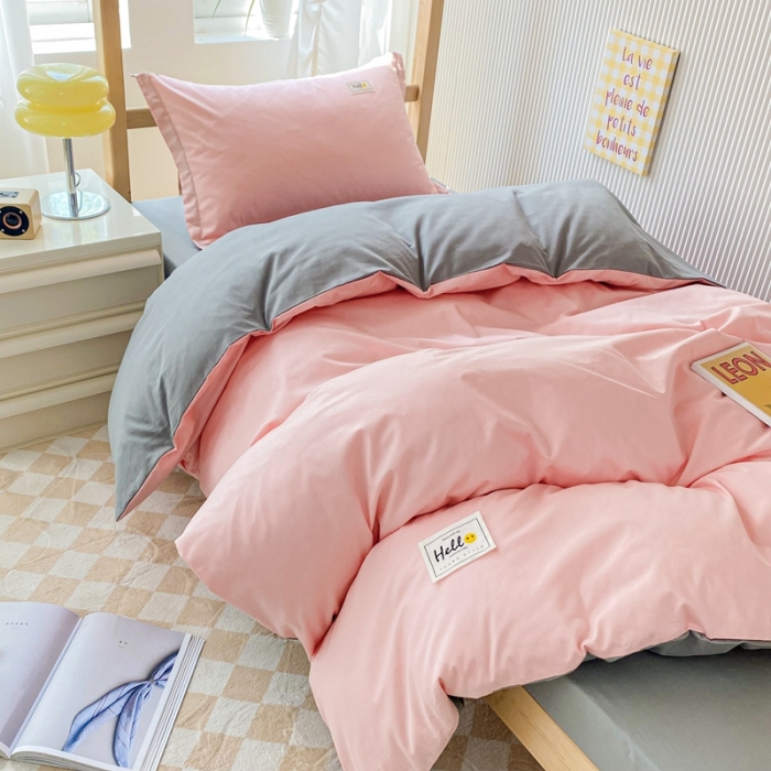 91家纺网 家纺一手货源 找家纺 棉造 13372纯棉学生宿舍上下床套件全棉三件套六件套 奶油玉-MZ