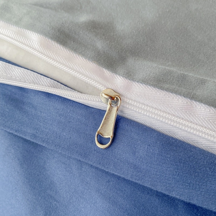 91家纺网 家纺一手货源 找家纺 棉造 13372纯棉学生宿舍上下床套件全棉三件套六件套 牛仔蓝-MZ