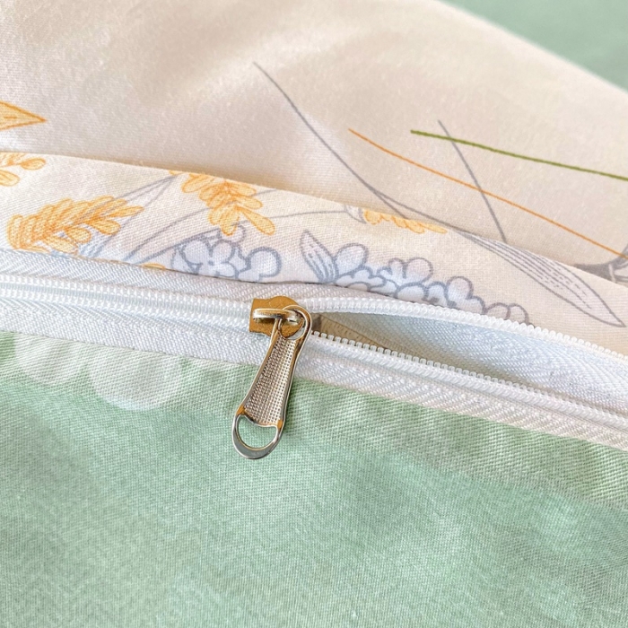 91家纺网 家纺一手货源 找家纺 棉造 13372纯棉学生宿舍上下床套件全棉三件套六件套 似水流年-MZ