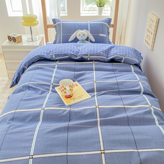 91家纺网 家纺一手货源 找家纺 棉造 13372纯棉学生宿舍上下床套件全棉三件套六件套 西雅图-MZ