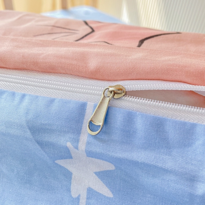 91家纺网 家纺一手货源 找家纺 棉造 13372纯棉学生宿舍上下床套件全棉三件套六件套 星空-MZ