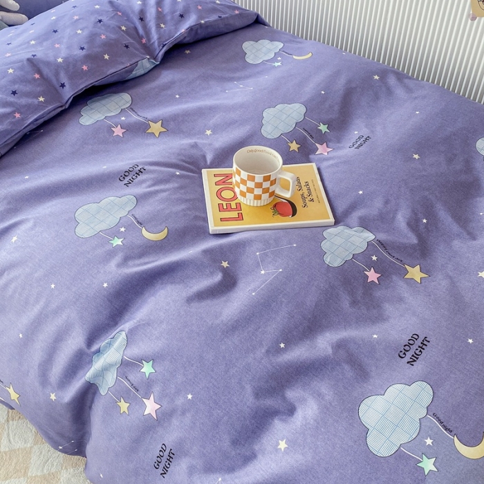 91家纺网 家纺一手货源 找家纺 棉造 13372纯棉学生宿舍上下床套件全棉三件套六件套 云梦-MZ