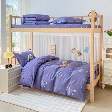 棉造 13372纯棉学生宿舍上下床套件全棉三件套六件套 云梦-MZ