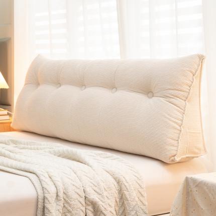 91家纺网 家纺一手货源 找家纺 （总）碧尔家居2025新款玉米绒三角床头靠垫床上靠枕榻榻米软包靠背抱枕