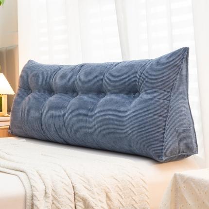 91家纺网 家纺一手货源 找家纺 （总）碧尔家居2025新款玉米绒三角床头靠垫床上靠枕榻榻米软包靠背抱枕