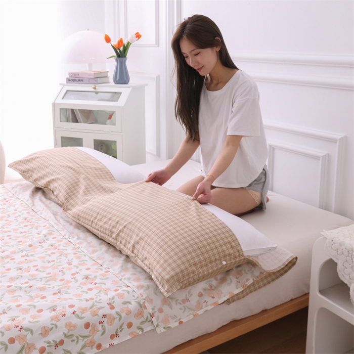 91家纺网 家纺一手货源 找家纺 金丝鸟 2023新款全棉旅行睡袋 花千朵