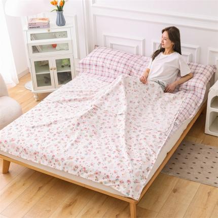 金丝鸟 2023新款全棉旅行睡袋 花束小兔