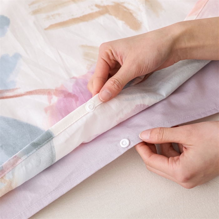 91家纺网 家纺一手货源 找家纺 金丝鸟 2023新款全棉旅行睡袋 晕染花香