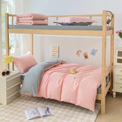 91家纺网 家纺一手货源 找家纺 天之爱2025纯棉三件套全棉13372三件套学生上下铺六件套奶油玉TZ