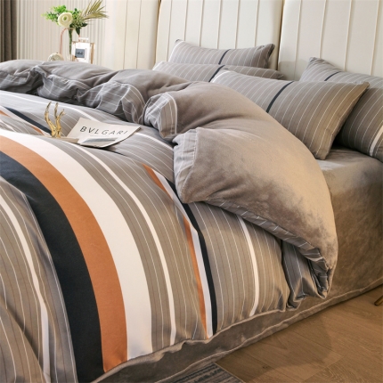 91家纺网 家纺一手货源 找家纺 凯儿家纺时尚法莱绒三件四件套牛奶雕花水晶绒