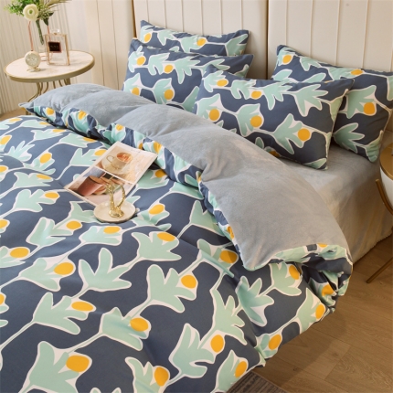 91家纺网 家纺一手货源 找家纺 凯儿家纺时尚法莱绒三件四件套牛奶雕花水晶绒