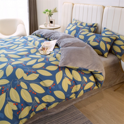 91家纺网 家纺一手货源 找家纺 凯儿家纺时尚法莱绒三件四件套牛奶雕花水晶绒