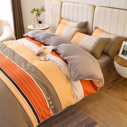 91家纺网 家纺一手货源 找家纺 凯儿家纺时尚法莱绒三件四件套牛奶雕花水晶绒