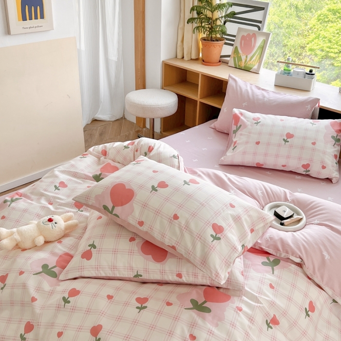 91家纺网 家纺一手货源 找家纺 时年 2023新款全棉优选系列 风格一 朵盈