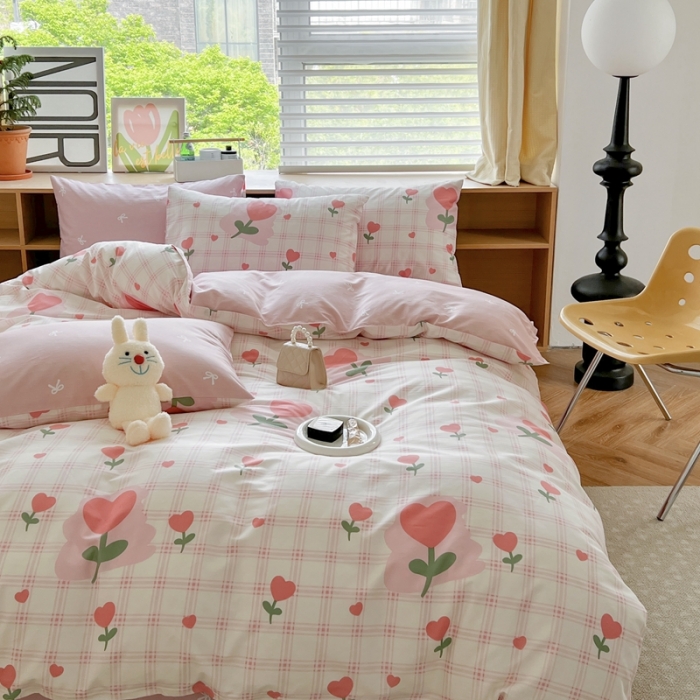 91家纺网 家纺一手货源 找家纺 时年 2023新款全棉优选系列 风格一 朵盈