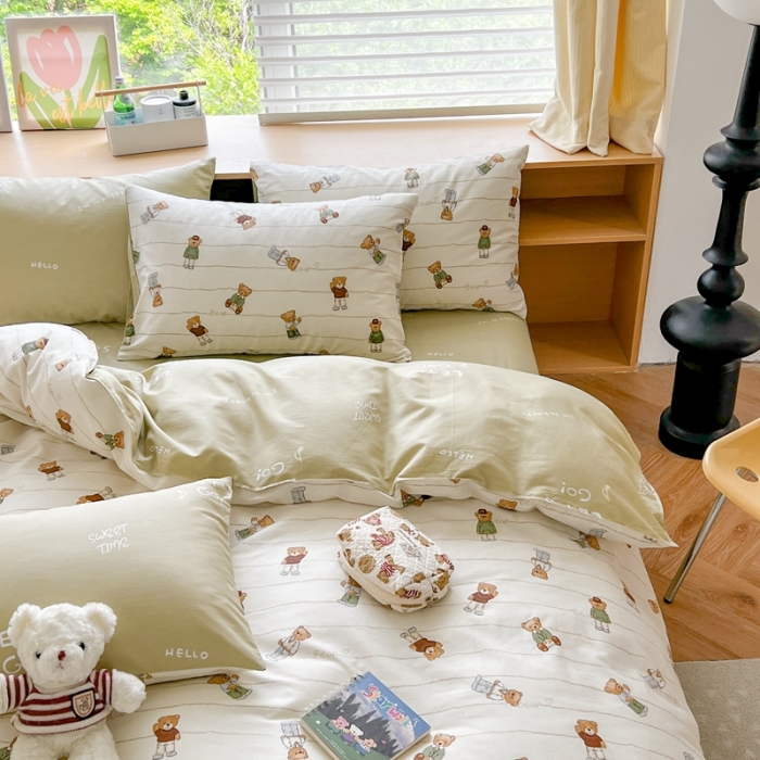 91家纺网 家纺一手货源 找家纺 时年 2023新款全棉优选系列 风格一 毛衣熊