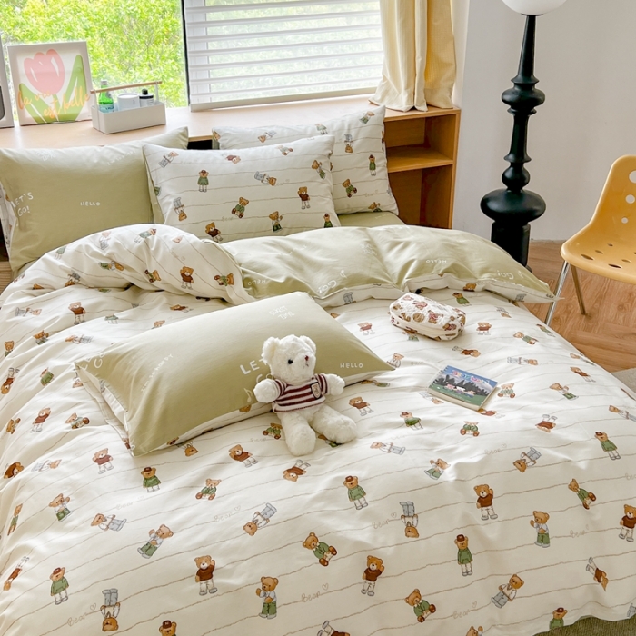 91家纺网 家纺一手货源 找家纺 时年 2023新款全棉优选系列 风格一 毛衣熊