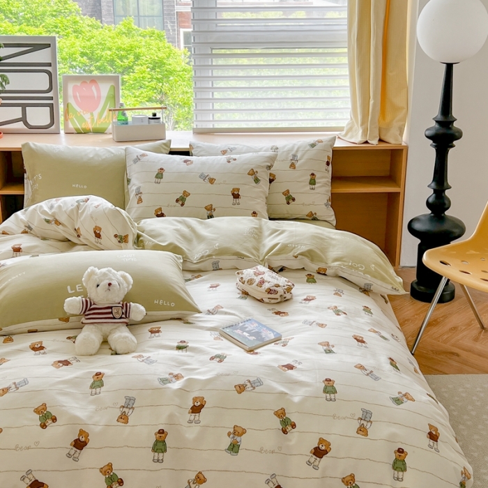 91家纺网 家纺一手货源 找家纺 时年 2023新款全棉优选系列 风格一 毛衣熊