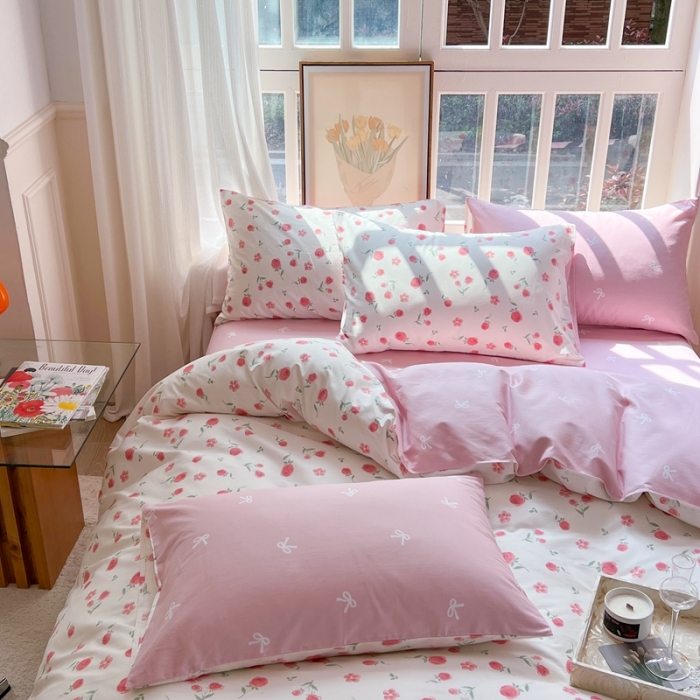 91家纺网 家纺一手货源 找家纺 时年 2023新款全棉优选系列 风格一 玫瑰花园