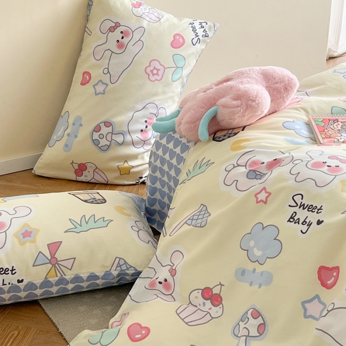 91家纺网 家纺一手货源 找家纺 时年 2023新款全棉优选系列 风格一 奶油宝贝