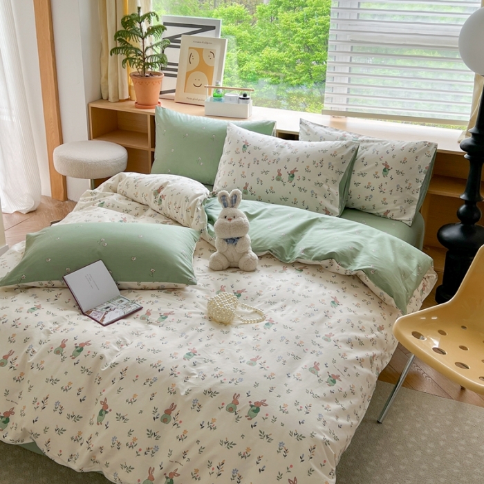 91家纺网 家纺一手货源 找家纺 时年 2023新款全棉优选系列 风格一 田园假日