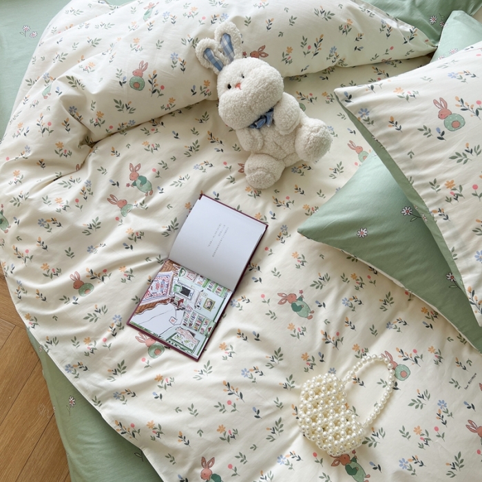 91家纺网 家纺一手货源 找家纺 时年 2023新款全棉优选系列 风格一 田园假日