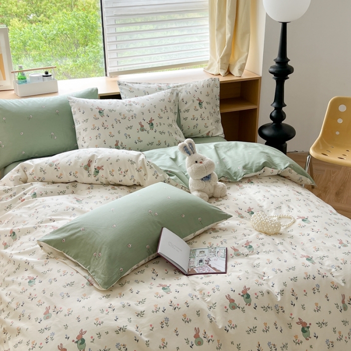 91家纺网 家纺一手货源 找家纺 时年 2023新款全棉优选系列 风格一 田园假日