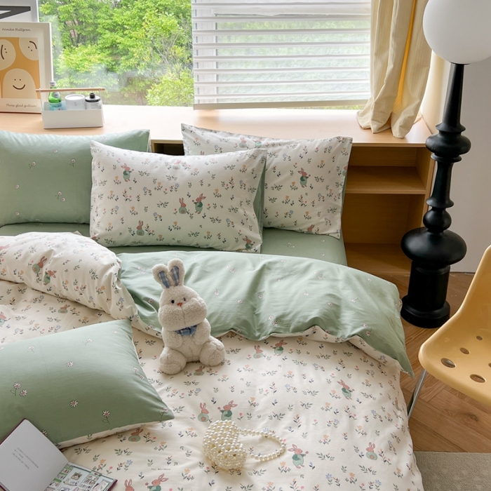 91家纺网 家纺一手货源 找家纺 时年 2023新款全棉优选系列 风格一 田园假日