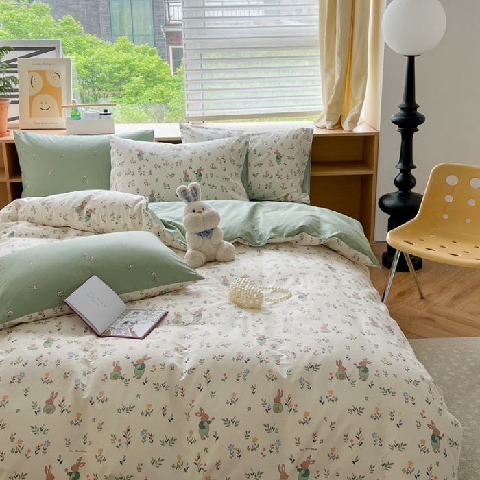 91家纺网 家纺一手货源 找家纺 时年 2023新款全棉优选系列 风格一 田园假日