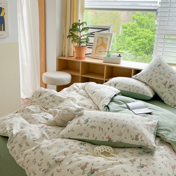 91家纺网 家纺一手货源 找家纺 时年 2023新款全棉优选系列 风格一 田园假日