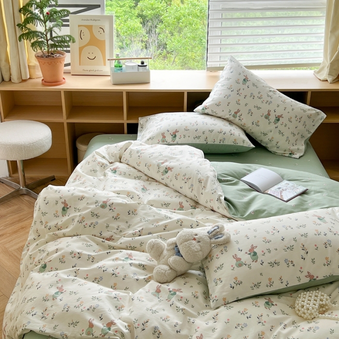 91家纺网 家纺一手货源 找家纺 时年 2023新款全棉优选系列 风格一 田园假日