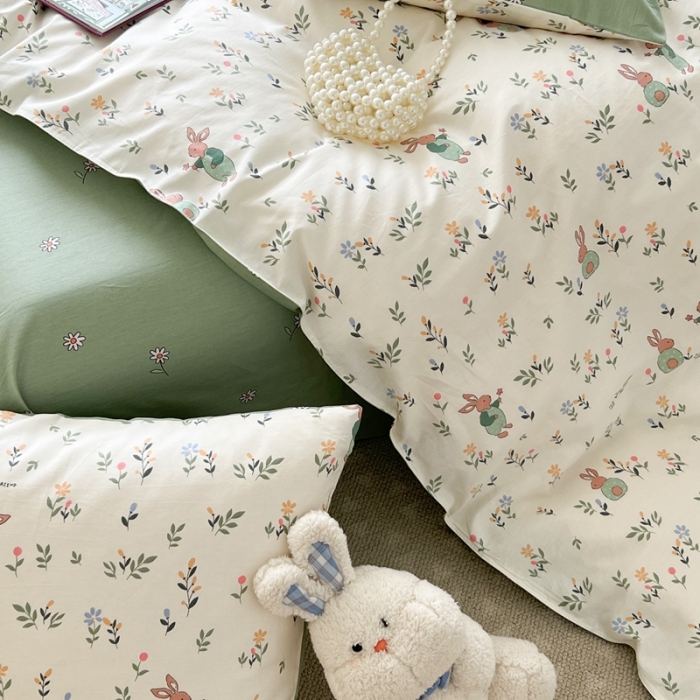 91家纺网 家纺一手货源 找家纺 时年 2023新款全棉优选系列 风格一 田园假日