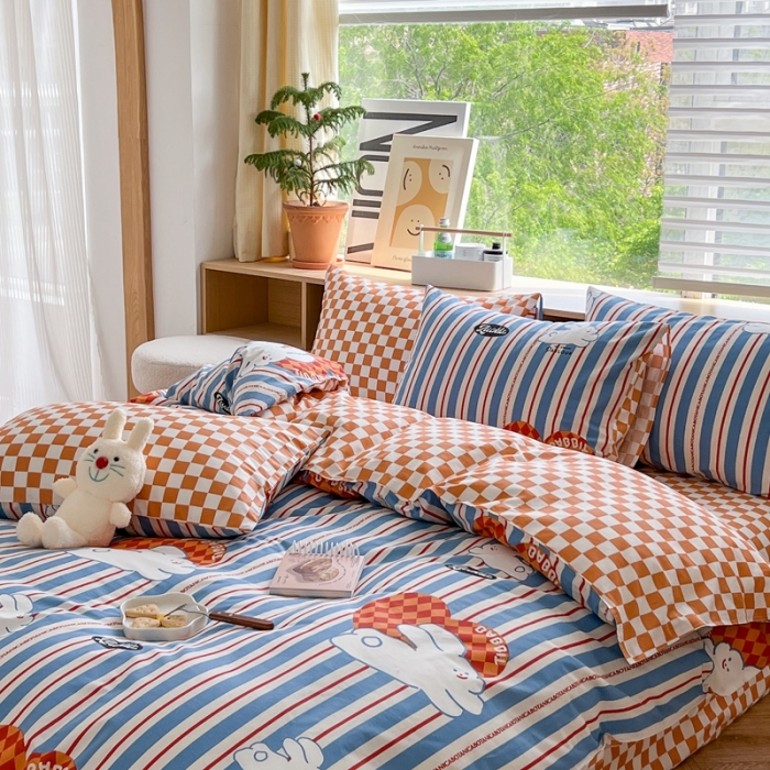 91家纺网 家纺一手货源 找家纺 时年 2023新款全棉优选系列 风格一 幸运兔