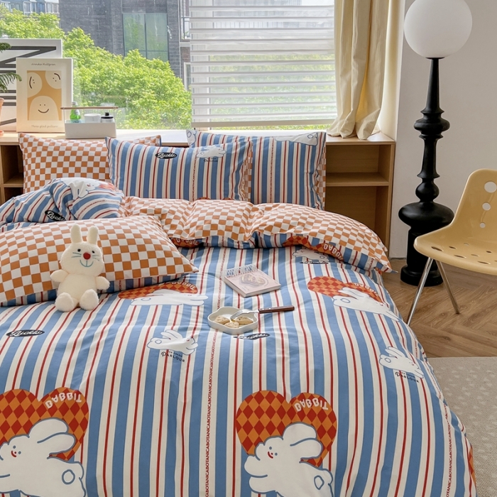 91家纺网 家纺一手货源 找家纺 时年 2023新款全棉优选系列 风格一 幸运兔