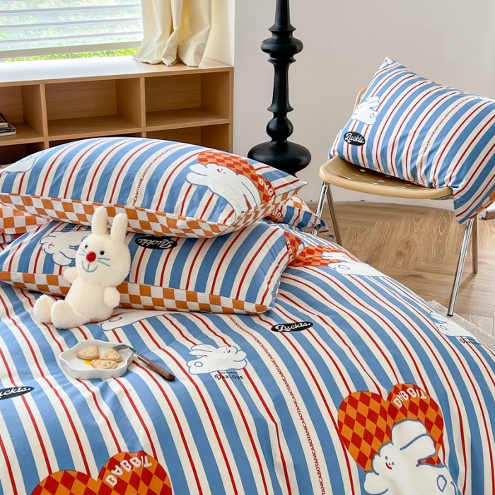 91家纺网 家纺一手货源 找家纺 时年 2023新款全棉优选系列 风格一 幸运兔