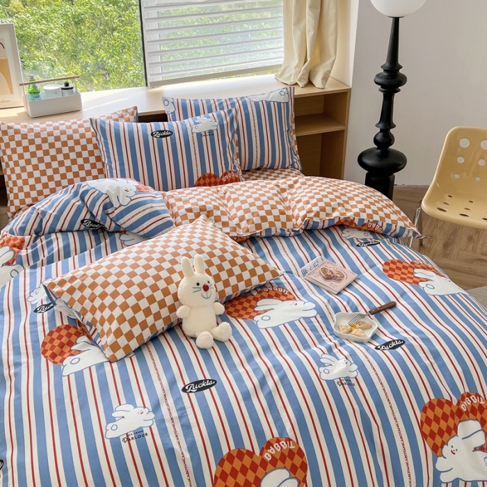 91家纺网 家纺一手货源 找家纺 时年 2023新款全棉优选系列 风格一 幸运兔